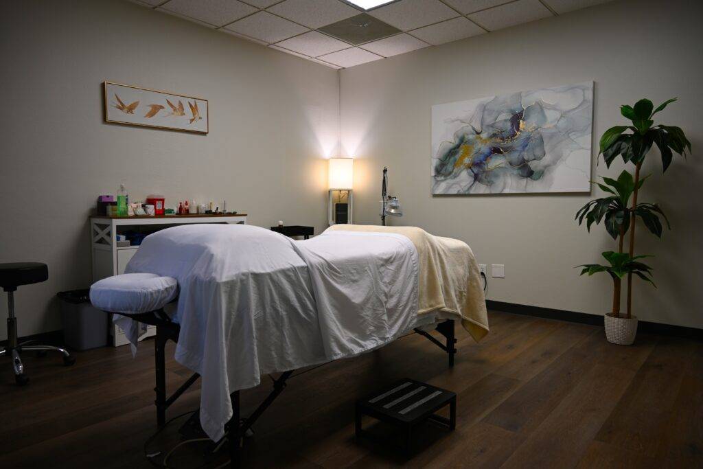 Acupuncture treatment room at Tara Acupuncture & Wellness